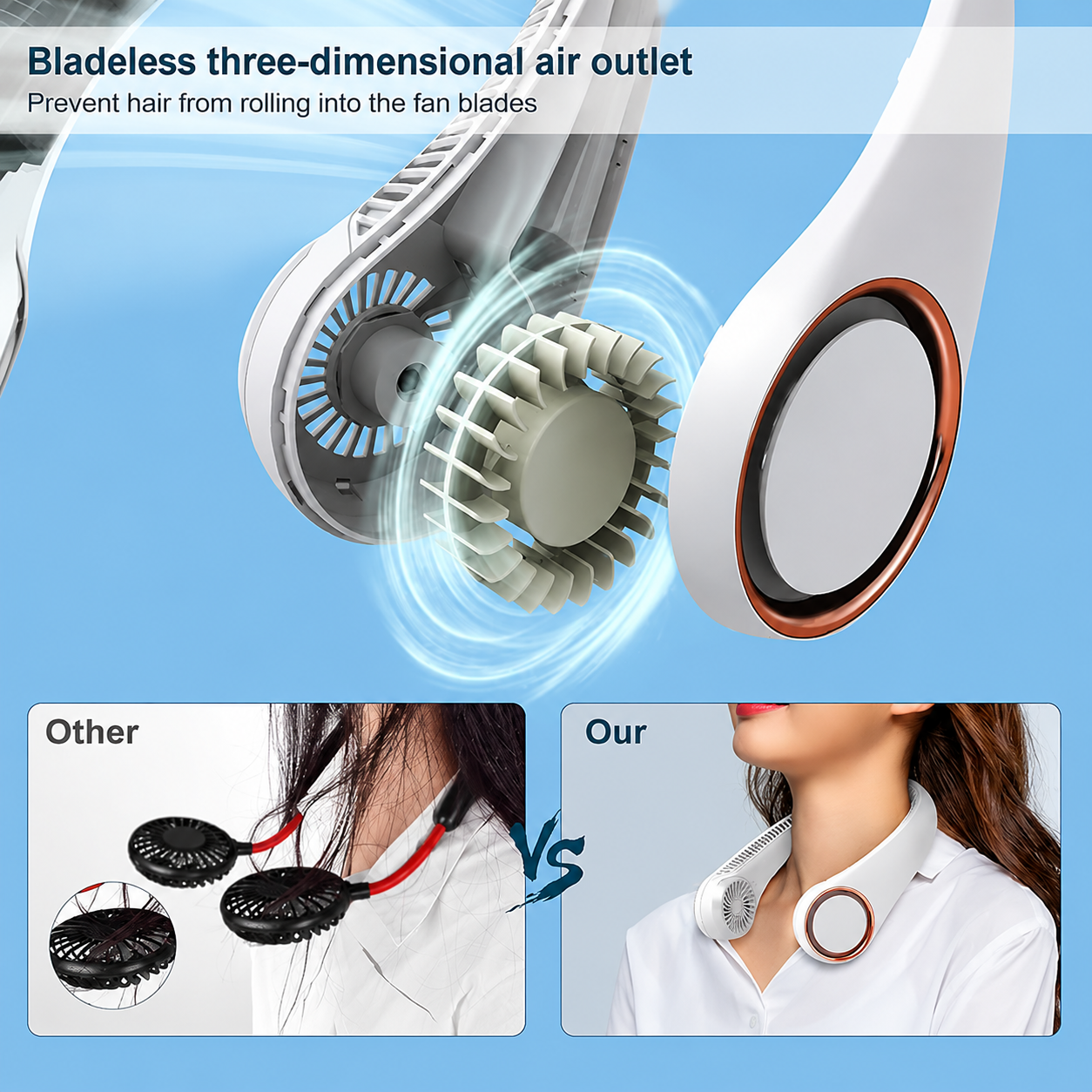 Wearable Personal Neck Fan