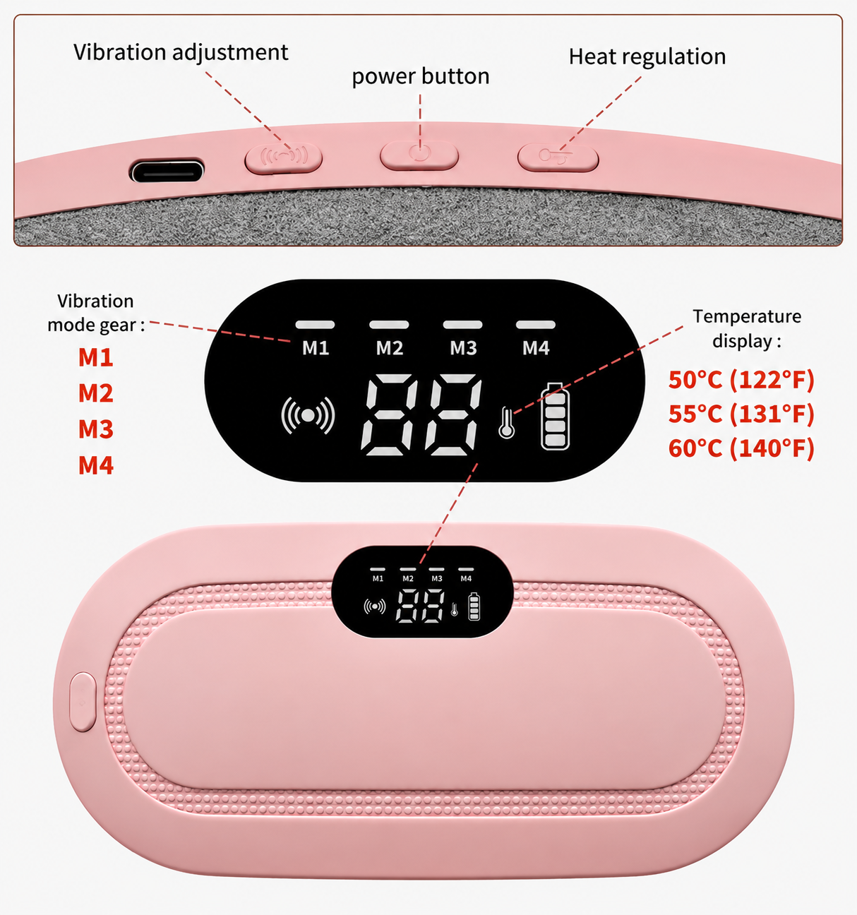 Portable Cordless Heating Pad - Menstrual Heating Pad