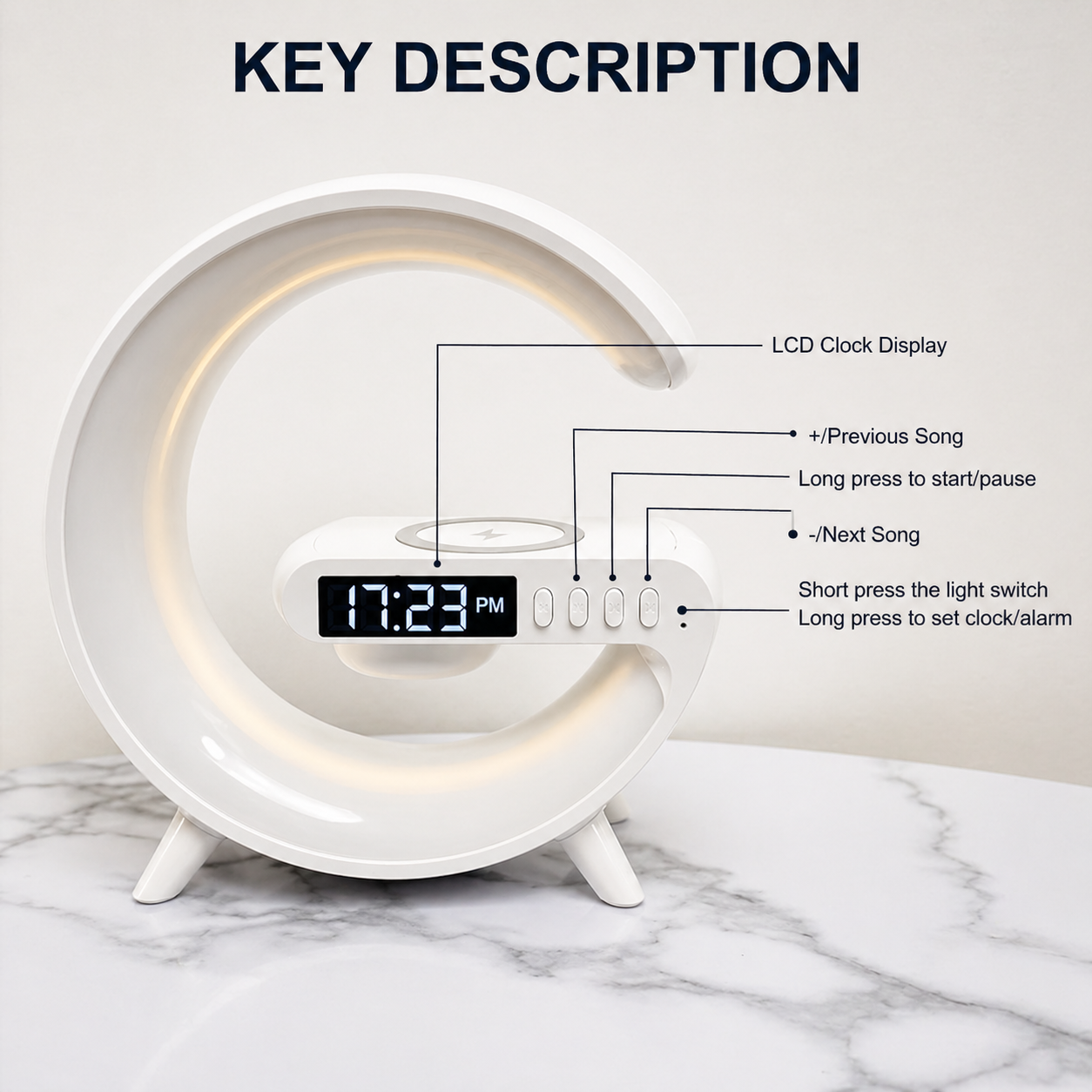 RGB Speaker Alarm Lamp