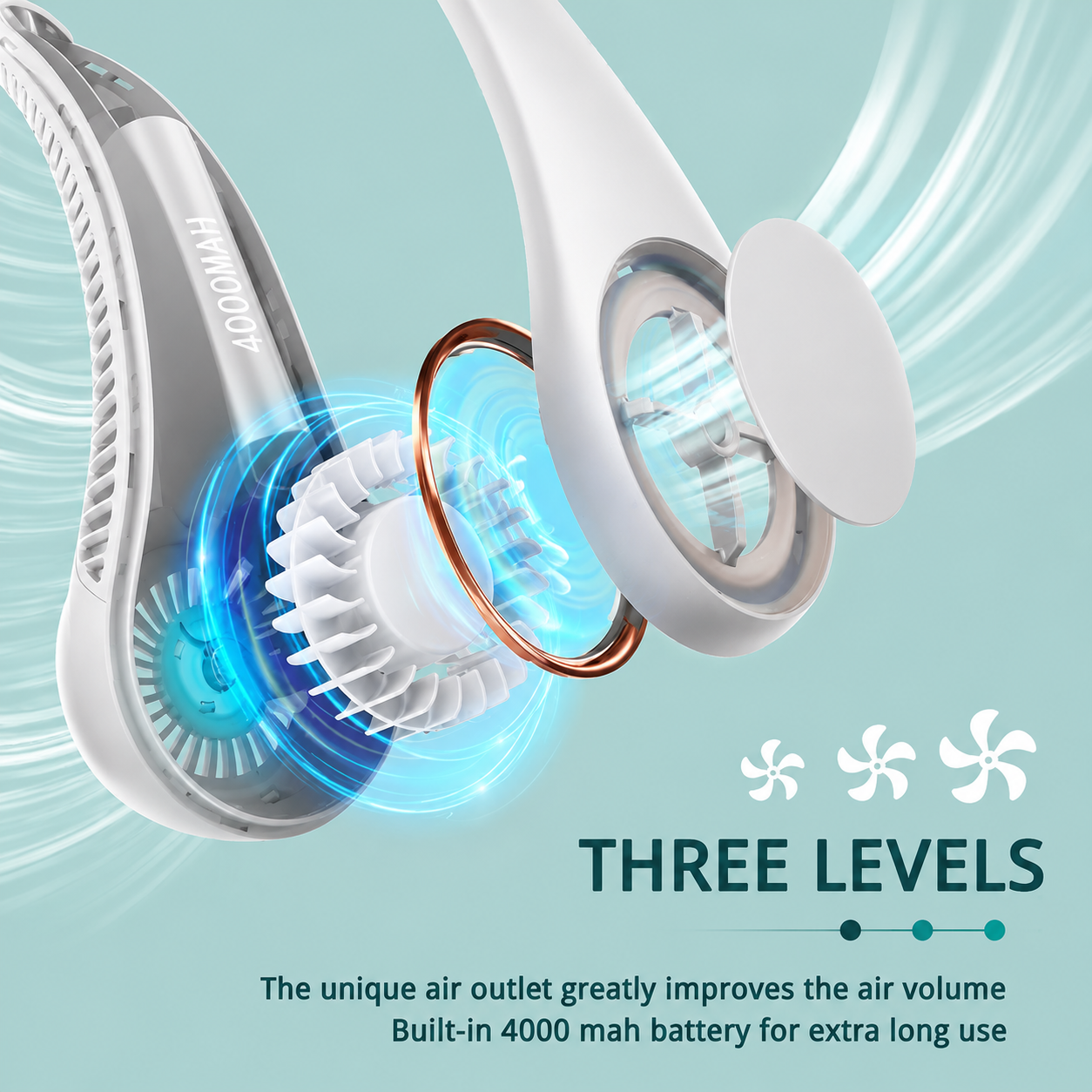 Wearable Personal Neck Fan