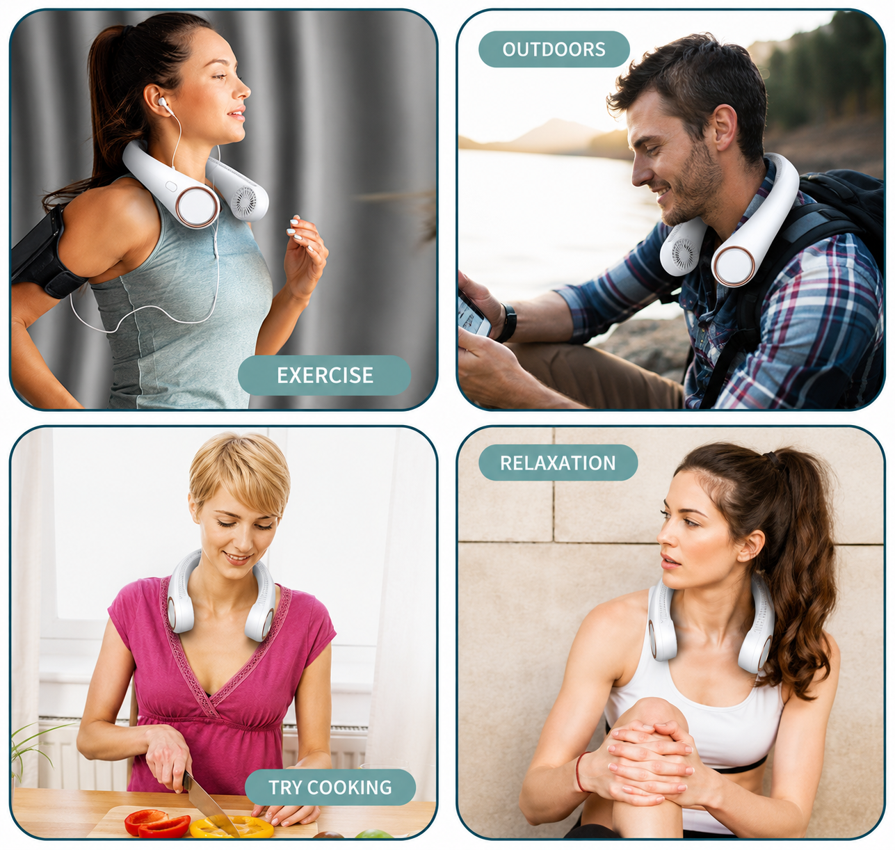 Wearable Personal Neck Fan